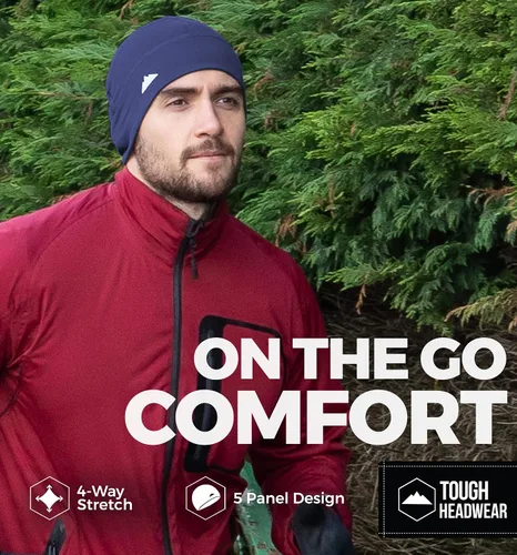 Miniatura 5 de Gorro térmico de invierno con forro de casco para correr, gorro de ciclismo para invierno, rendimiento de absorción de humedad