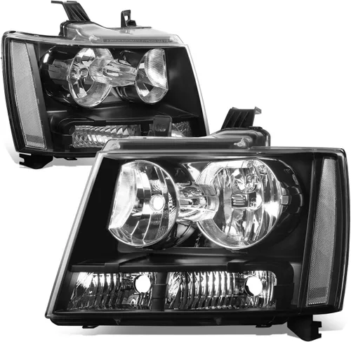 Miniatura 8 de Auto Dynasty - Juego de faros delanteros LED DRL compatible con 2007-2014 Chevy Tahoe Suburban Avalanche, lámparas de proyector para lado
