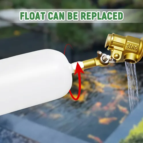 Miniatura 7 de Válvula de flotador de 1/2 pulgada, 2 válvulas de flotador de latón con brazo ajustable, tanque de agua, interruptor de válvula de flotador