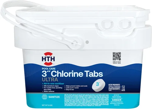 Miniatura 12 de HTH 42055 Pool Care - Tabletas de cloro avanzadas de 3 pulgadas, desinfectante de piscina con clarificador y algicida, destruye bacterias y algas