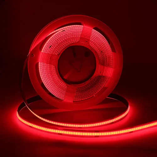Miniatura 10 de COB - Tira de luces LED, 1.6 ft/1.6 pies, flexible, flexible, flexible, flexible, tira de luces LED COB DC 5V 320 LEDs/m, blanco cálido, 3000 K