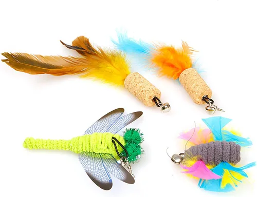 Miniatura 3 de Paquete variado de 2 juguetes para gatos, juguetes interactivos para gatos, juguetes para gatitos, los mejores juguetes para gatos para ejercicio