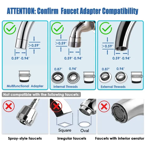 Miniatura 2 de Vortopt Filtro de grifo, certificado NSF, sistema de purificación de agua de alta eficiencia de 400 galones, eliminación rápida del 99% de cloro