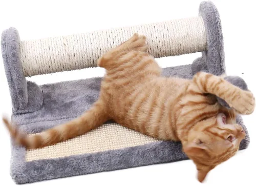 Miniatura 7 de PAWZ Road Poste rascador y almohadilla para gatos, postes y almohadillas para rascar cubiertos de sisal con pelota de juego, ideal para gatitos