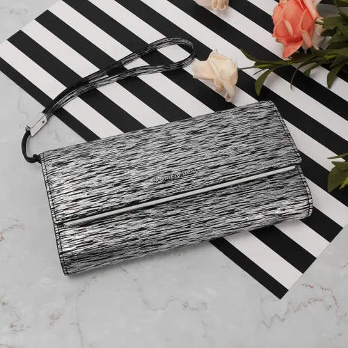 Miniatura 6 de Billetera de cuero para mujer, gran capacidad, bloqueo RFID, carteras de cuero genuino con cremallera para mujer, soporte para múltiples tarjetas