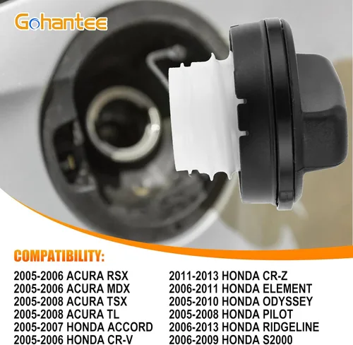 Miniatura 3 de gohantee Tapa de gasolina, conjunto de tapa de depósito de combustible 17670-SHJ-A31 compatible con Honda Accord, CR-V, CR-Z, Element, Odyssey