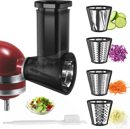 Accesorios para trituradora KitchenAid para batidora de pie KitchenAid, rallador de queso, picador de verduras, ensalada, rallador de tirador de