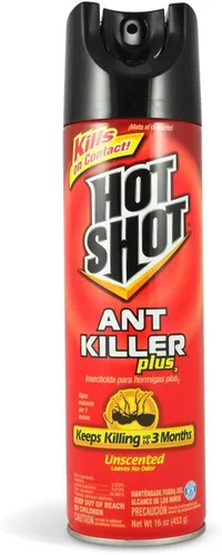 Miniatura 8 de Hot Shot Asesino de hormigas, cucarachas y arañas, 17.5 onzas, mata cucarachas y hormigas listadas en contacto, insecticida en aerosol