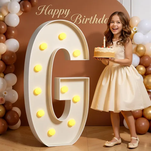 Miniatura 49 de Números de marquesina de 4 pies de alto, 4 pies de alto, números grandes iluminados 0 para 30, 40, 50, 60, decoración de fiesta de cumpleaños