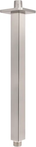 Miniatura 10 de NearMoon Brazo de ducha montado en el techo con brida, conexión universal 1/2 NPT brazo de ducha cuadrado recto para cabezal de ducha de lluvia Cromo