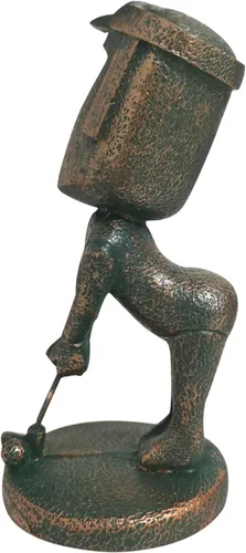 Miniatura 3 de LifExquisite - Estatua de isla de Pascua, figura de té Moai para decoración del hogar y la oficina, tomar té