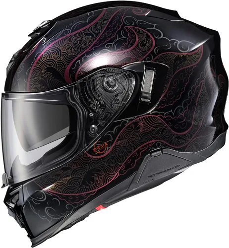 Miniatura 13 de ScorpionEXO - Casco integral T520 Dual Sport para motocicleta con bolsillos listos para altavoces Bluetooth, homologación DOT y ECE, modelo Zuse