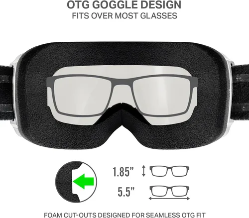 Miniatura 4 de Wildhorn Cristo - Gafas de esquí para hombre y mujer, 100% UV, antivaho OTG, gafas de snowboard, proveedor oficial del equipo de esquí de EE. UU.