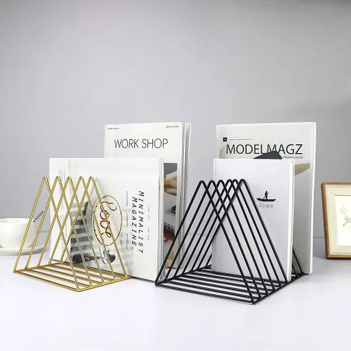 Miniatura 7 de Soporte para carpetas de archivos, organizador de archivos de escritorio, soporte para discos de vinilo, estante para libros, revistas, clasificador