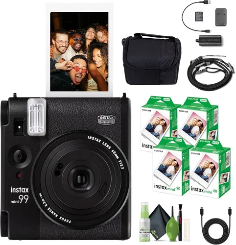 Miniatura 8 de Paquete de cámara de película instantánea Fujifilm Instax Mini 99 con paquete de valor de película instantánea Fujifilm Instax Mini (20 hojas) +