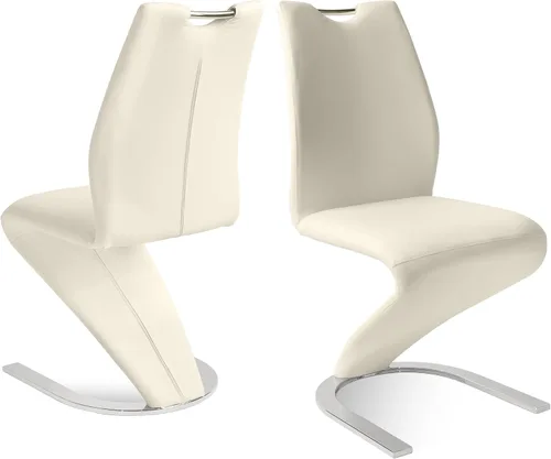 HIPIHOM Juego de 2 sillas de comedor Sirena, sillas modernas de cocina y comedor sin brazos tapizadas en cuero PU con asiento de almohadón y patas