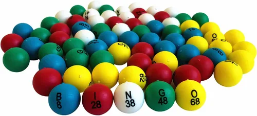Miniatura 4 de Yuanhe Bolas de bingo de 0.8 pulgadas para jaulas y tableros jumbo, fácil de leer, 75 unidades, perfectas para fiestas, noches de bingo, rifas