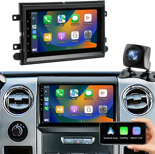 5GWifi Actualización Android Radio de Coche para Ford F150 2004-2008, F250 F350 2006-2016,Estéreo de Coche para Mustang Escape Fusion Edge Explorer