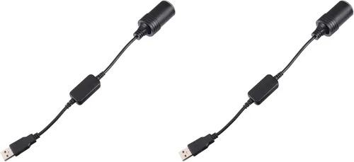 Miniatura 10 de SHOWERORO Adaptador convertidor de enchufe USB a encendedor con circuito de impulso de 11.81 pulgadas, cable de 12 V, fuente de alimentación