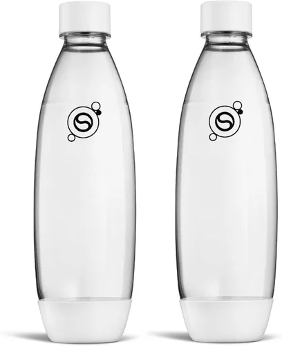 Miniatura 6 de SodaStream - Paquete doble de botellas delgadas de 1 litro aptas para lavavajillas (color negro)