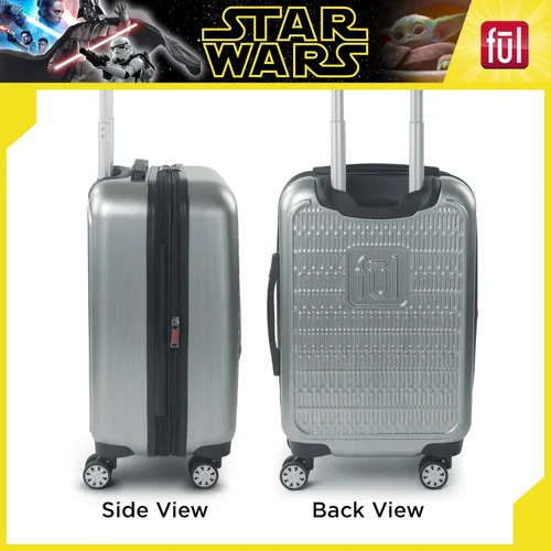 Miniatura 3 de FUL Star Wars Darth Vader - Maleta rígida con ruedas en relieve, plateado, Ful Star Wars Darth Vader - Maleta rígida con ruedas en relieve