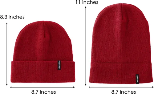 Miniatura 5 de Gorro de punto para hombre y mujer, gorro de punto cálido y holgado con puños