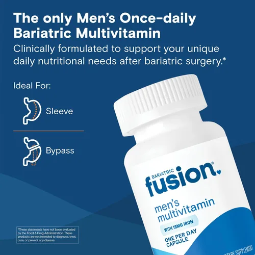 Miniatura 2 de Bariatric Fusion Multivitamínico bariátrico One Per Day con hierro para hombres con vitaminas de apoyo para la próstata y el corazón* Bypass