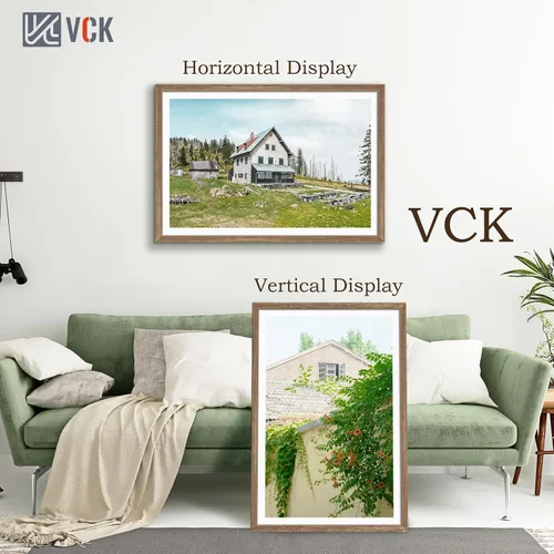Miniatura 368 de VCK Marcos para póster de madera maciza de 22.375 x 34 pulgadas, marco de fotos A1 negro con montaje en pared, paquete de 3