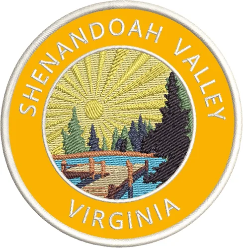 Miniatura 9 de Lake Dock – Shenandoah Valley – Virginia 3.5 pulgadas bordado DIY hierro o coser parches decorativos vacaciones aventura tema novedad apliques Rojo