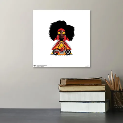 Miniatura 4 de Trends International Gallery Pops Spider-Man: Across the Spider-Verse - Póster de pared con retrato de Jessica Drew, 12.00 x 12.00 pulgadas, versión
