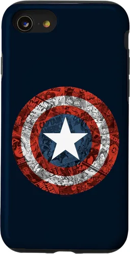 Miniatura 17 de Carcasa para iPhone 11, diseño de Capitán América, con escudo de cómics