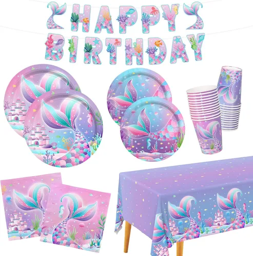 Miniatura 11 de Gatherfun kit de suministros para fiesta de fútbol, para 24 comensales, incluye platos para cena, servilletas para postre, vasos, pancarta y mantel