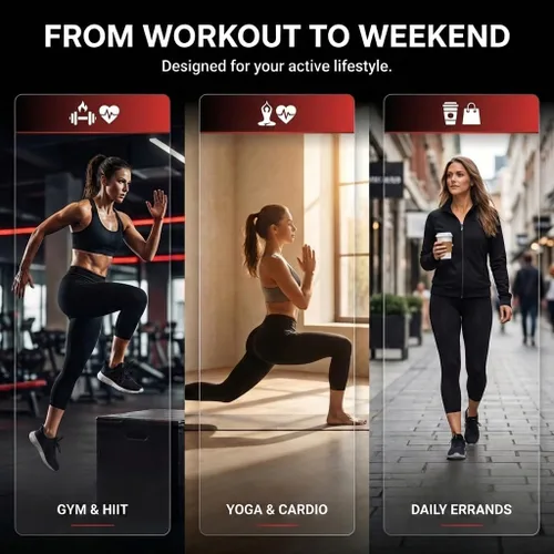Miniatura 5 de Sweat Shaper - Leggings de sauna para mujer, pantalones de compresión de cintura alta, leggings de yoga, capris de sudoración térmica Negro