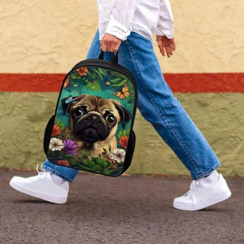 Miniatura 42 de HUGS IDEA Los animales frescos 3D niños escuela libro bolsa niños impresión mochilas, Baloncesto, Moderno