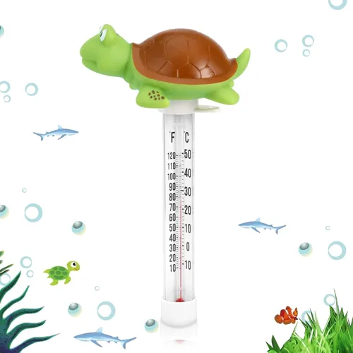 Miniatura 2 de Termómetro flotante para piscina, pantalla grande con cuerda fácil de leer, resistente a roturas, para piscinas al aire libre e interior, spas