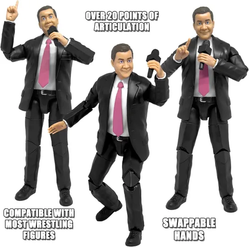 Miniatura 7 de Especial Deal: Talking Árbitro & Ring locutor cifras de wrestling