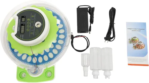 Miniatura 9 de Incubadora de huevos de codorniz para incubar 60 huevos de codorniz con giro automático de huevos y control de humedad, codornices pequeñas