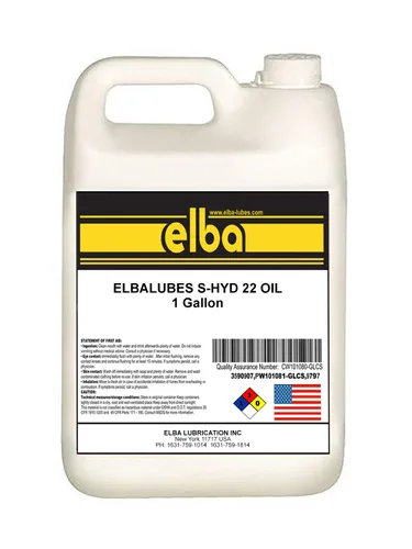 Miniatura 8 de ELBA LUBES S-HYD 22 Aceite hidráulico industrial Sin cenizas sin zinc Referencia cruzada a Mobil VELOCITE 10, Shell TELLUS 22, Rando 22, NUTO 22