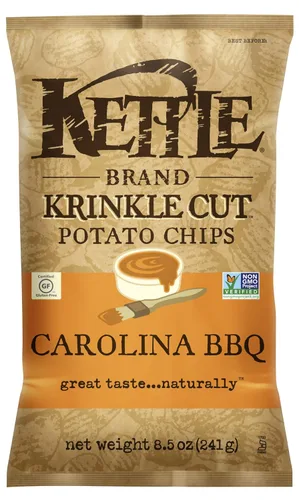 Miniatura 24 de Kettle Brand Papas Fritas, Backyard Barbeque Kettle Chips, Bolsa de Aperitivos, 1.5 Oz