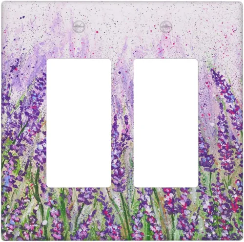 Miniatura 78 de Placa de cubierta de tomacorriente con diseño de mariposa, placas decorativas de pared, 1 gang, cubiertas de enchufes eléctricos, placa frontal Arte