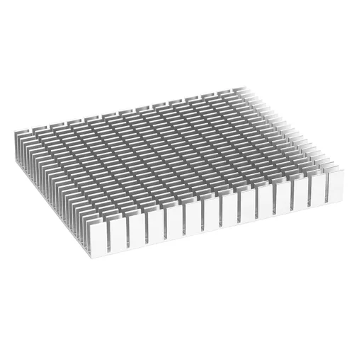 Miniatura 10 de Disipador térmico de aluminio 5.906x4.724x0.787 in enfriamiento pasivo para PCB chip de computadora impresora 3D radiador de alto rendimiento