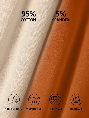 Miniatura 32 de Camisa Attraco de algodón, con tirantes estilo espagueti, con brasier incorporado, 2 paquetes, para mujer
