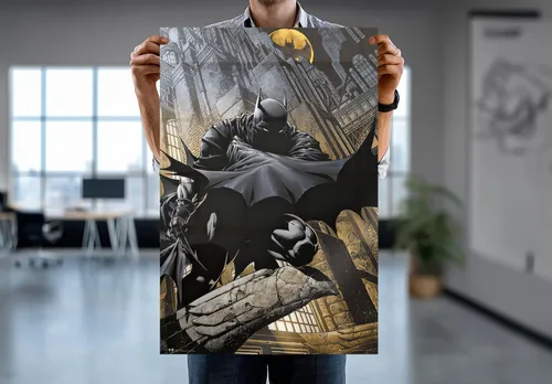 Miniatura 7 de Batman - Póster de DC Comics (El caballero oscuro agachado en gárgola) (tamaño: 24 x 36 pulgadas) (póster laminado)