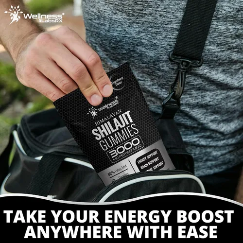 Miniatura 8 de Shilajit - Gomitas para hombres, 3000 mg de Shilajit puro del Himalaya para mujeres, aptas para dieta cetogénica, ricas en minerales traza y ácido