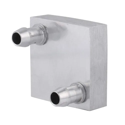 Miniatura 8 de Cabezal de refrigeración por agua para computadora, bloque de aluminio de refrigeración por agua de 1.575 x 1.575 in para radiador de CPU, disipador