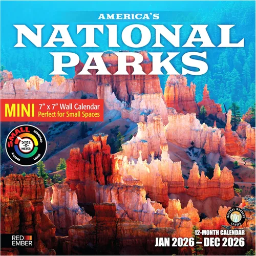 Miniatura 19 de RED EMBER - Calendario de pared Untamed & Beautiful Pathways 2026, de 12 meses, papel grueso y resistente, regalo para las fiestas, calendario