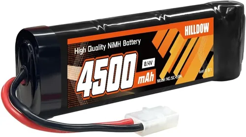 Hilldow 8.4V NiMH Battery 4500mAh High Power Battery with TMY Connector for RC Car RC Truck Racing Hobby