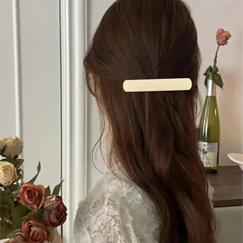 Miniatura 2 de ATODEN Pinzas para el cabello, 4 pasadores franceses mate neutros para cabello fino y fino, horquillas para el cabello y accesorios para mujeres