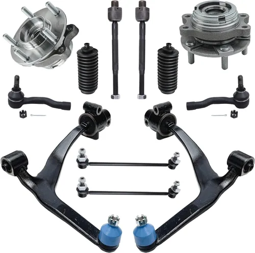 Miniatura 232 de Detroit Axle - Kit de nudillos de dirección delantera izquierda para Ford Edge Lincoln MKX 07-10, cojinete de rueda del lado del conductor, nudillo