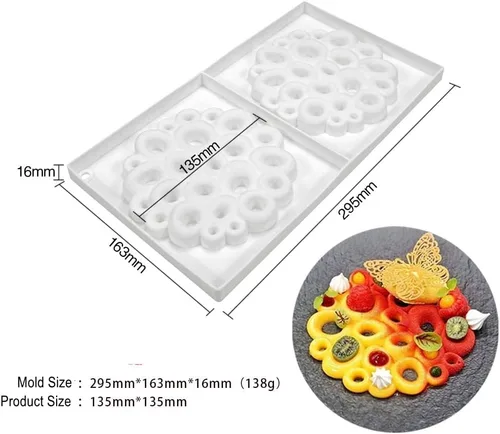 Miniatura 3 de Moldes de silicona circulares de burbuja para chocolate de mostsom, moldes para hornear de grado alimenticio y antiadherentes para hacer chocolate